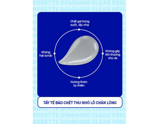 Tẩy Tế Bào Chết Thu Nhỏ Lỗ Chân Lông 180g ROSETTE ảnh 3