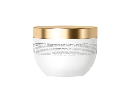 Kem Ủ Ngăn Gãy Rụng Tóc Hyaluronic Acid + Biotin 300ml Dove ảnh 2