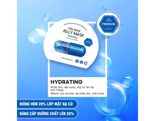 Mặt Nạ Vita Genic Jelly Mask Hydrating - Vitamin E 30g Banobagi ảnh 1