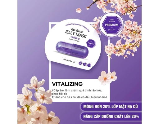 Mặt Nạ Vita Genic Jelly Mask Vitalizing - Collagen 30g Banobagi ảnh 1