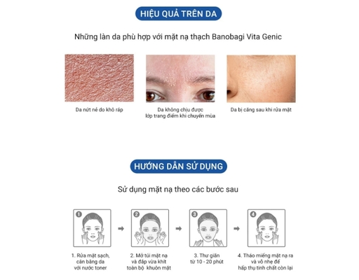 Mặt Nạ Vita Genic Jelly Mask Vitalizing - Collagen 30g Banobagi ảnh 2