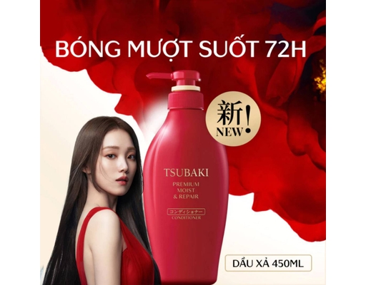 Dầu Xả Phục Hồi & Bóng Mượt Premium Moist & Repair Conditioner 450ml TSUBAKI ảnh 1