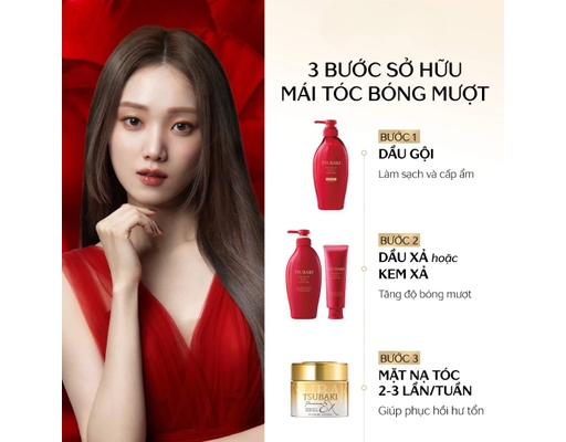 Dầu Xả Phục Hồi & Bóng Mượt Premium Moist & Repair Conditioner 450ml TSUBAKI ảnh 6