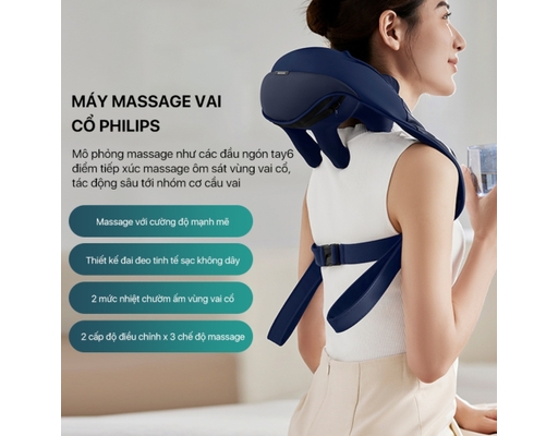 Máy Massage Cổ Vai Gáy PPM3522 Philips ảnh 4