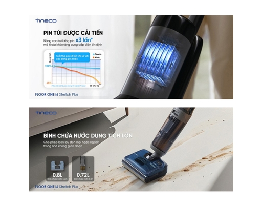 Máy Lau Sàn Hút Bụi Floor One I6 Plus Tineco ảnh 11