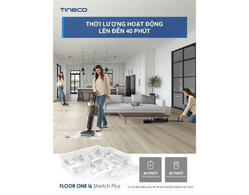 Máy Lau Sàn Hút Bụi Floor One I6 Plus Tineco ảnh 12