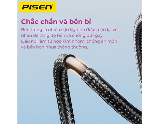 Cáp Sạc Pro Mars 3In1 AP-FC15-1200 Pisen ảnh 4