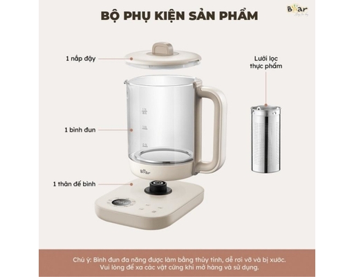 Ấm Siêu Tốc Pha Trà YSH-E15M1 Dung Tích 1.5L Bear ảnh 9