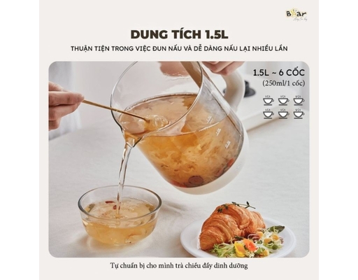 Ấm Siêu Tốc Pha Trà YSH-E15M1 Dung Tích 1.5L Bear ảnh 4