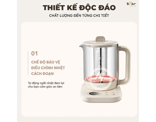 Ấm Siêu Tốc Pha Trà YSH-E15M1 Dung Tích 1.5L Bear ảnh 5