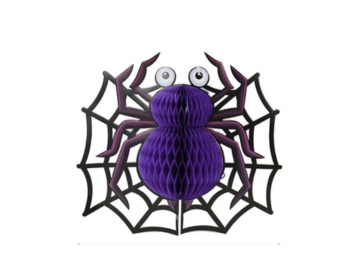 Mô Hình Giấy Trang Trí Halloween 001 Mạng Nhện 12.5x22cm Tân Hồng Vận ảnh 0