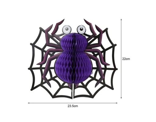 Mô Hình Giấy Trang Trí Halloween 001 Mạng Nhện 12.5x22cm Tân Hồng Vận ảnh 1