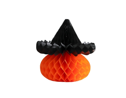 Mô Hình Giấy Trang Trí Halloween 004 Bí Có Mũ 11x26cm Tân Hồng Vận ảnh 0