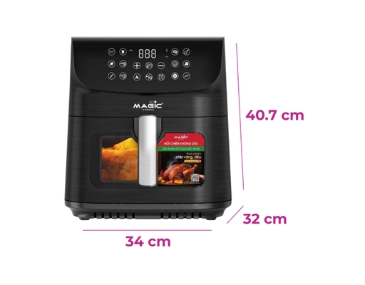 Nồi Chiên Không Dầu ECO AC-160 Dung Tích 9L Magic ảnh 2