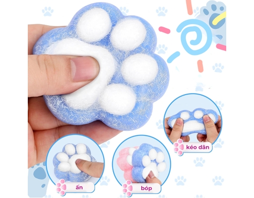 Đồ Chơi Squishy Giảm Stress Hình Chân Mèo Sportslink ảnh 2