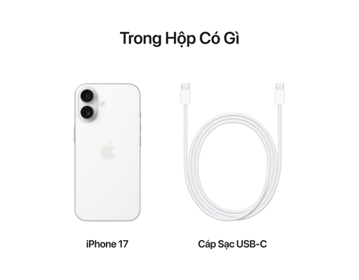Điện Thoại Di Động iPhone 17 256GB Màu Trắng/ White MG6K4ZP/A Apple ảnh 7