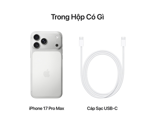 Điện Thoại Di Động iPhone 17 Pro Max 256GB Màu Bạc/ Silver MFYM4ZP/A Apple ảnh 7