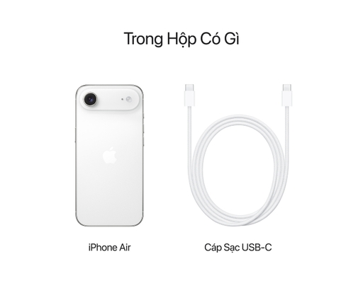 Điện Thoại Di Động iPhone Air 256GB Màu Trắng Mây/ Cloud White MG2M4ZP/A Apple ảnh 7