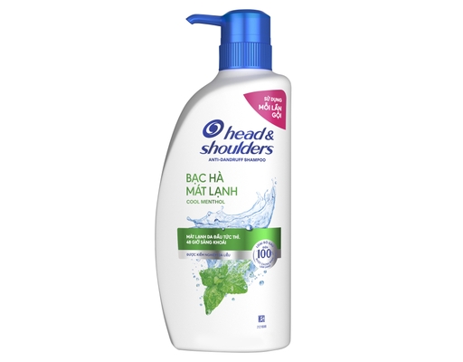 Dầu Gội Bạc Hà Mát Lạnh Cool Menthol Anti-Dandruff 625ml Head & Shoulders ảnh 0