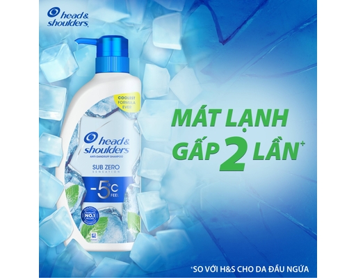 Dầu Gội Giúp Làm Sạch Gàu Băng Lạnh Sub Zero Sensation 800ml Head & Shoulders ảnh 4