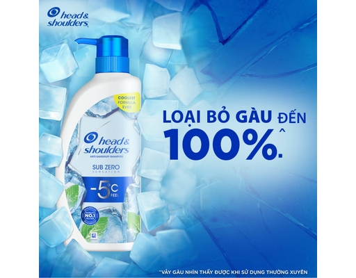 Dầu Gội Giúp Làm Sạch Gàu Băng Lạnh Sub Zero Sensation 550ml Head & Shoulders ảnh 3