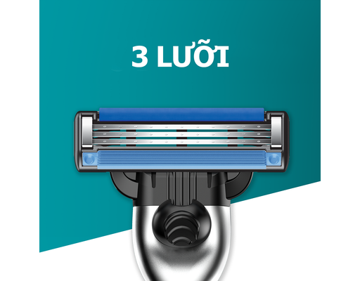 Dao Cạo Mach3+ 3 Lưỡi Dao - 1 Thân Và 2 Đầu Cạo GILLETTE ảnh 2