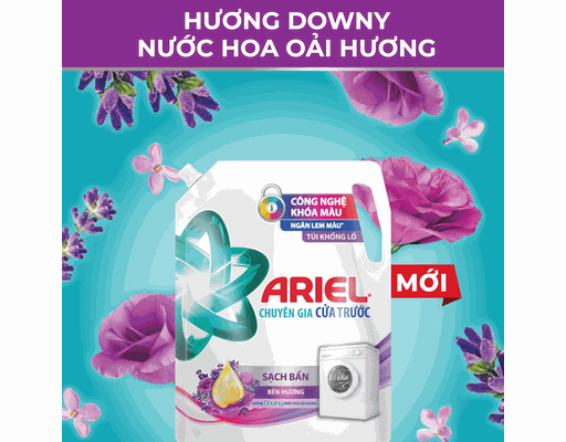 Nước Giặt Cửa Trước Hương Downy Hoa Oải Hương 3.7kg Ariel ảnh 1