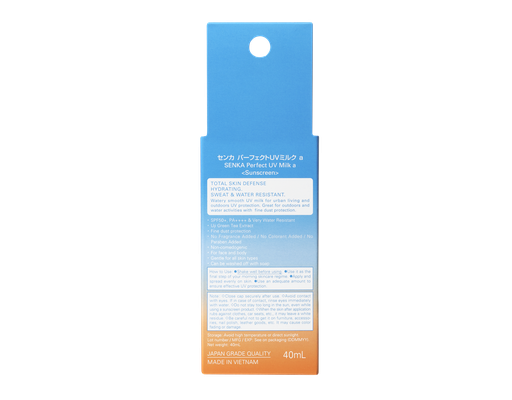 Sữa Chống Nắng Kiềm Dầu Perfect UV Milk SPF50 PA++++ 40ml SENKA ảnh 6