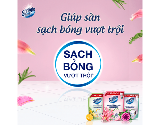 Nước Lau Sàn Lily & Bạch Trà 3.6kg Sunlight ảnh 2