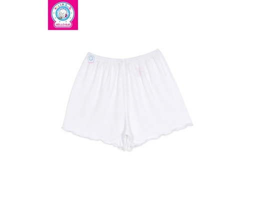 Quần Ngắn Dún Bèo Chất Liệu Bamboo QL0075 Cho Bé 18 Tháng Tuổi Màu Trắng HELLO BnB ảnh 0