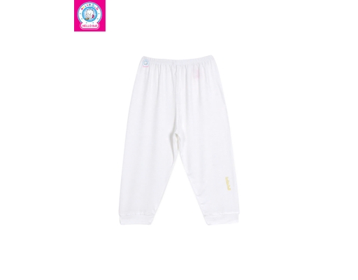 Quần Bo Chất Liệu Bamboo QL0066 Cho Bé 3 Tháng Tuổi Màu Trắng HELLO BnB ảnh 2