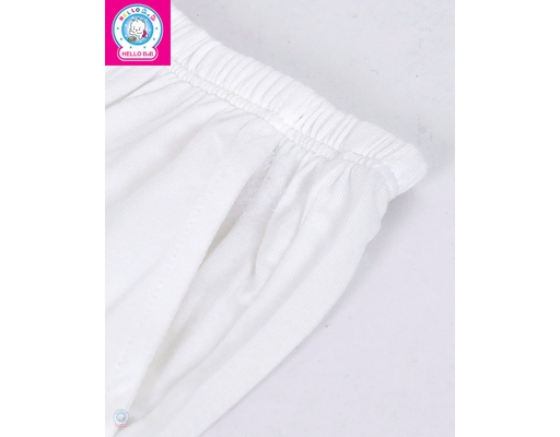 Quần Short Có Túi Chất Liệu Bamboo QL0071 Cho Bé 12 Tháng Tuổi Màu Trắng HELLO BnB ảnh 2