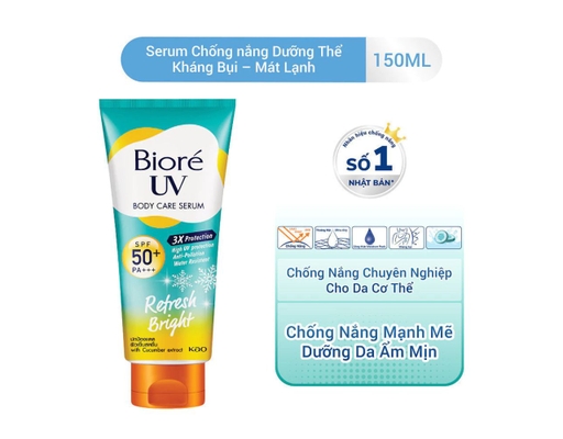 Serum Chống Nắng Dưỡng Thể Kháng Bụi Sáng Mịn Mát Lạnh 230ml Bioré ảnh 1