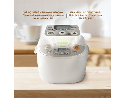 Nồi Cơm Điện Tử NL-AAQ10-CA 1L Zojirushi ảnh 4