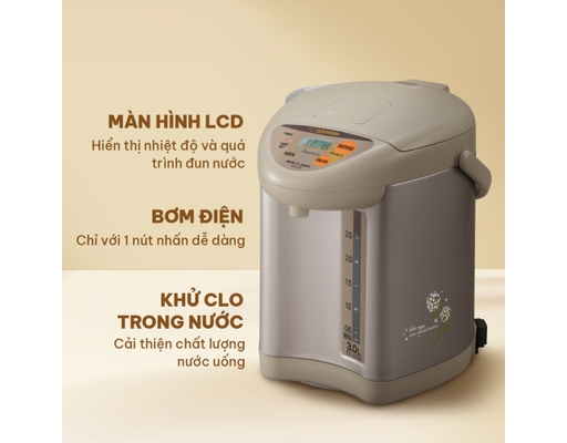 Bình Thủy Điện CD-JUQ30-CT 3L Zojirushi ảnh 3