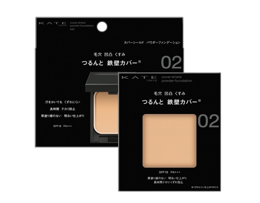 Phấn Nền Che Phủ Dạng Nén Cover Shield Powder Foundation Màu 02 Cho Da Trung Bình Sáng 10g KATE ảnh 0
