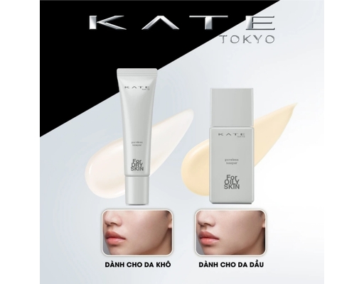 Kem Lót Trang Điểm Chống Nắng Cho Da Khô Poreless Keeper For Dry Skin SPF50+ PA++++ 25ml KATE ảnh 3