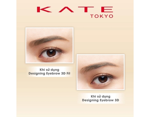 Bột Tán Lông Mày Desgining Eyebrown 3D Fit EX5 Màu Nâu Tự Nhiên 2.2g KATE ảnh 7