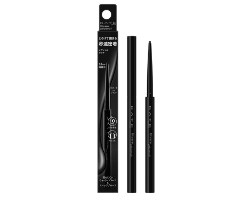 Gel Kẻ Mắt Fit Rare Gel Pencil BK1 Màu Đen Đậm 0.08g KATE ảnh 0