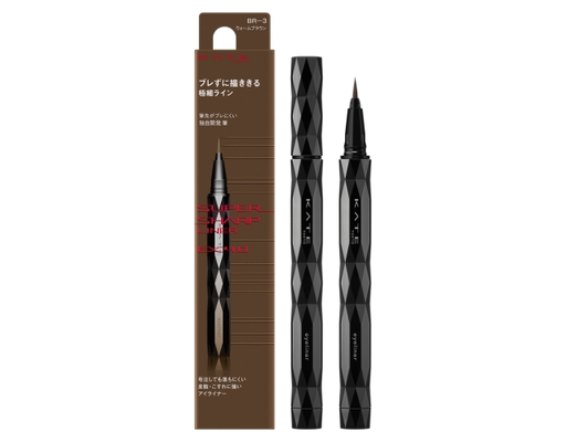 Bút Kẻ Mắt Nước Đầu Siêu Mảnh Bền Màu Chống Trôi Super Sharp Liner EX4.0 BR3 Màu Nâu Ấm 0.6ml KATE ảnh 0