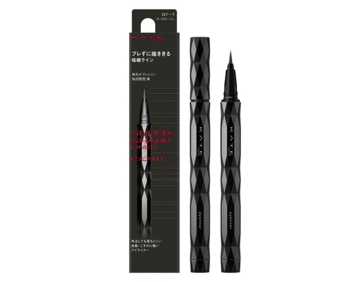Bút Kẻ Mắt Nước Đầu Siêu Mảnh Bền Màu Chống Trôi Super Sharp Liner EX4.0 GY1 Màu Xám Đậm 0.6ml KATE ảnh 0