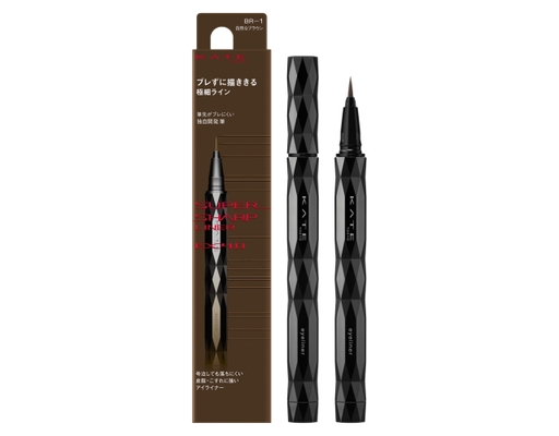 Bút Kẻ Mắt Nước Đầu Siêu Mảnh Bền Màu Chống Trôi Super Sharp Liner EX4.0 BR1 Màu Nâu Tự Nhiên 0.6ml KATE ảnh 0