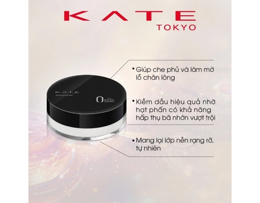 Phấn Phủ Dạng Bột Kiềm Dầu Trong Suốt Face Powder Z Oil Block 6.0g KATE ảnh 1