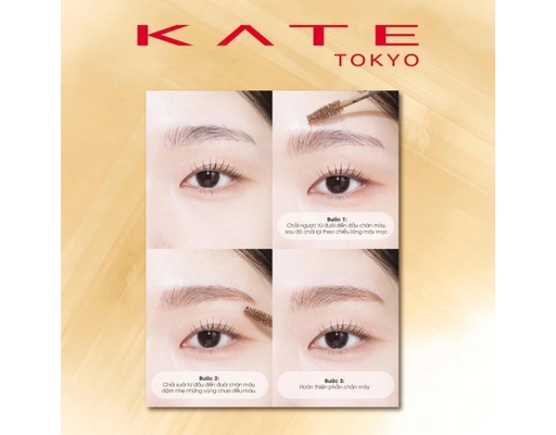 Mascara Lông Mày 3D Eyebrow Color Z BR3 Màu Be Hồng 6.3g KATE ảnh 7