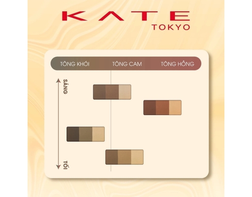 Bột Tán Lông Mày Desgining Eyebrown 3D EX7 Màu Xám Ôliu 2.2g KATE ảnh 5