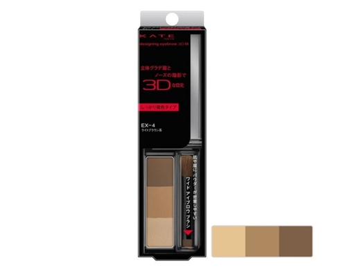 Bột Tán Lông Mày Desgining Eyebrown 3D Fit EX4 Màu Nâu Sáng 2.2g KATE ảnh 0