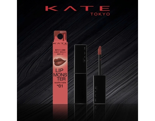 Son Kem Lì Lip Monster Souffle Matte M01 Màu Đỏ Thẫm 7g KATE ảnh 2