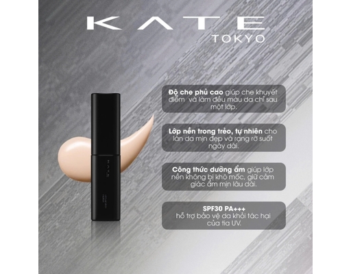 Kem Nền Nâng Tông Tự Nhiên Virtual Skin Maker Foundation Màu 03 Cho Da Ngả Vàng 25ml KATE ảnh 3