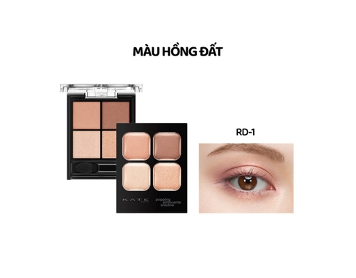 Phấn Mắt Popping Silhouette Shadow RD1 Màu Hồng Đất 3.6g KATE ảnh 1