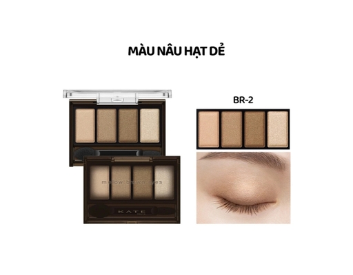 Phấn Mắt Tông Nâu Mellow Brown Eyes BR2 Màu Nâu Hạt Dẻ 4.2g KATE ảnh 1